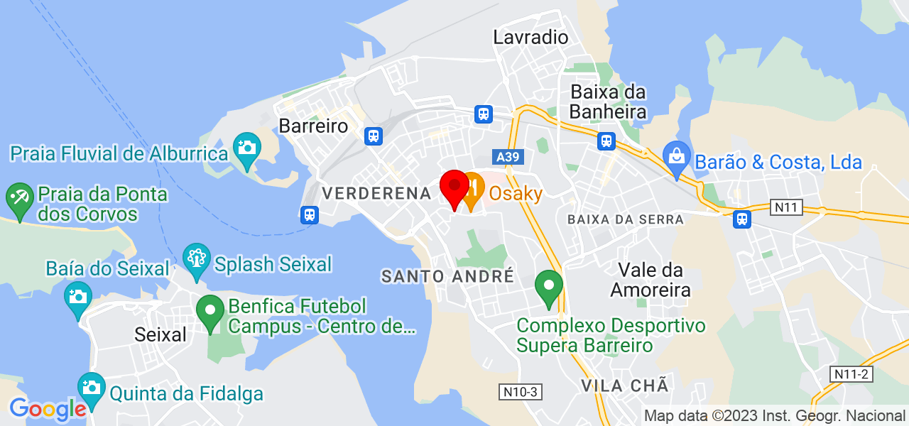 Thatiana Santos - Setúbal - Barreiro - Mapa