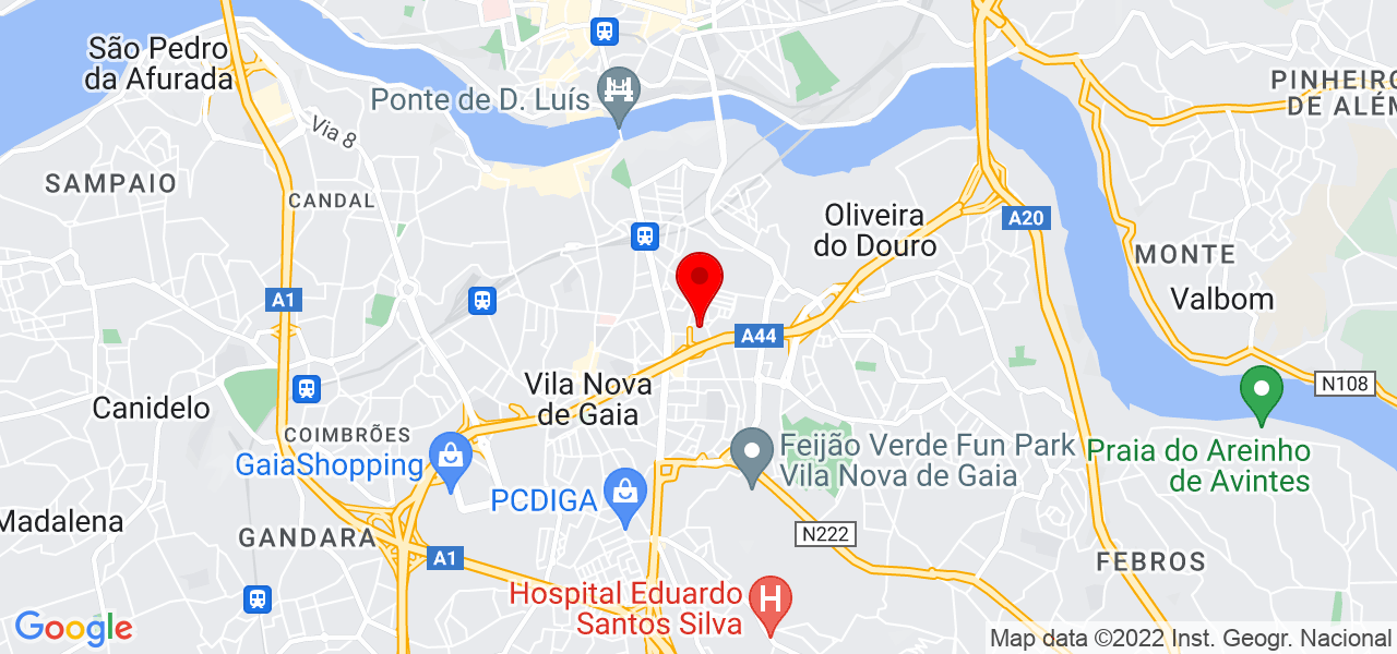 Jo&atilde;o Melo - Porto - Vila Nova de Gaia - Mapa