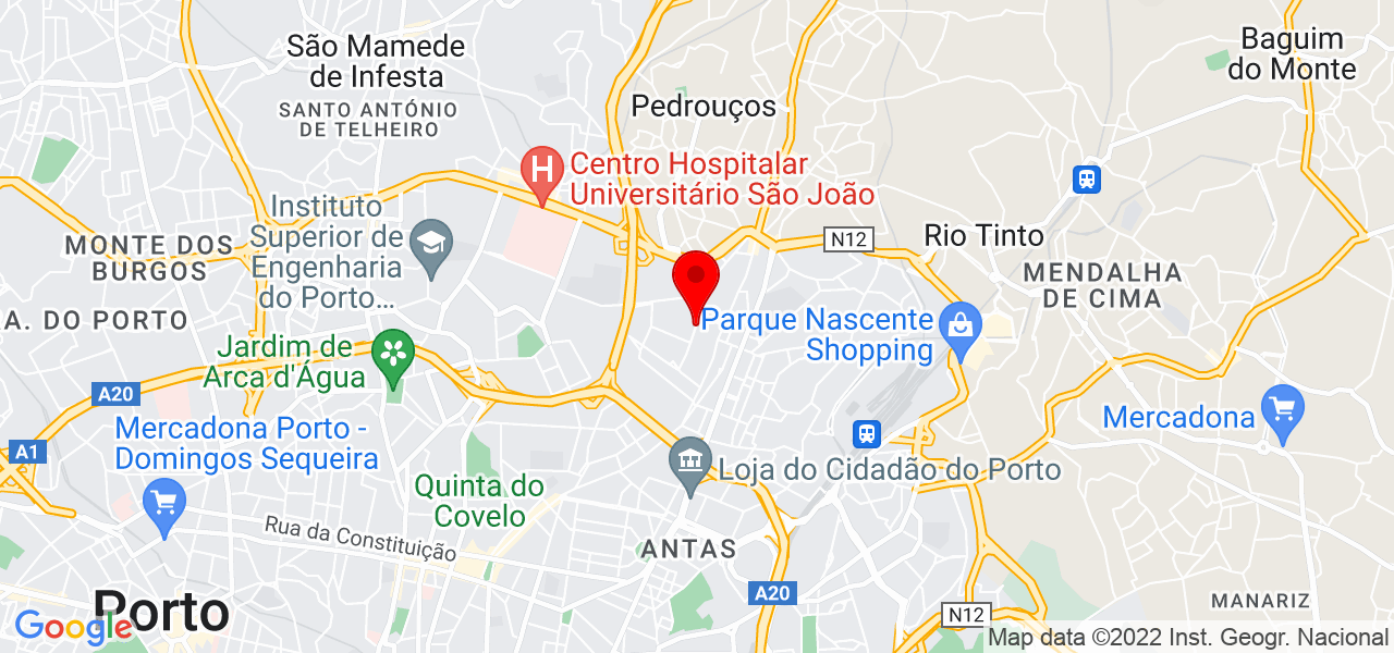 Isa Pitanga - Porto - Porto - Mapa