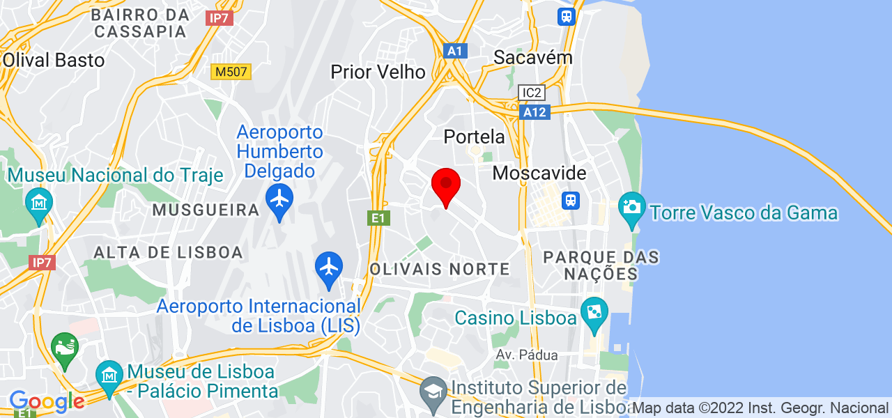 Gon&ccedil;alo Pereira - Lisboa - Lisboa - Mapa