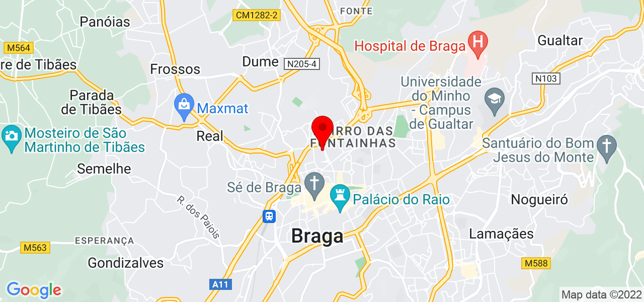 Gest&atilde;o de Propriedades - Braga - Braga - Mapa