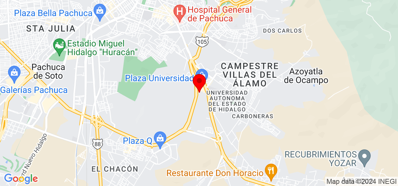 Arq spacio - Hidalgo - Mineral de la Reforma - Map