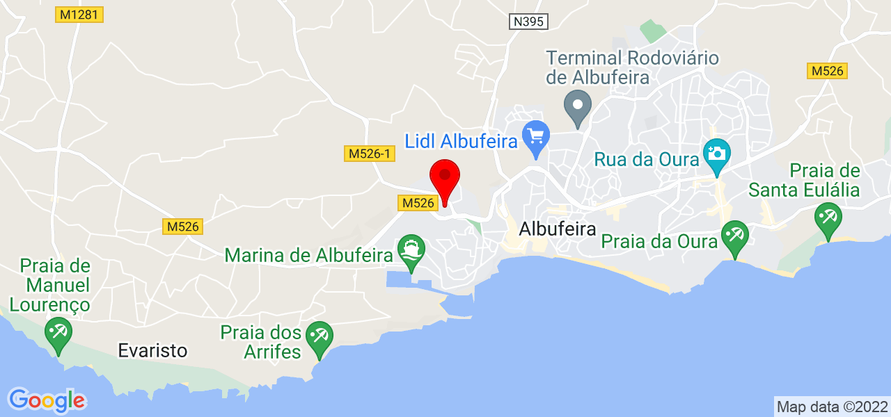 Kathley Oliveira - Faro - Albufeira - Mapa