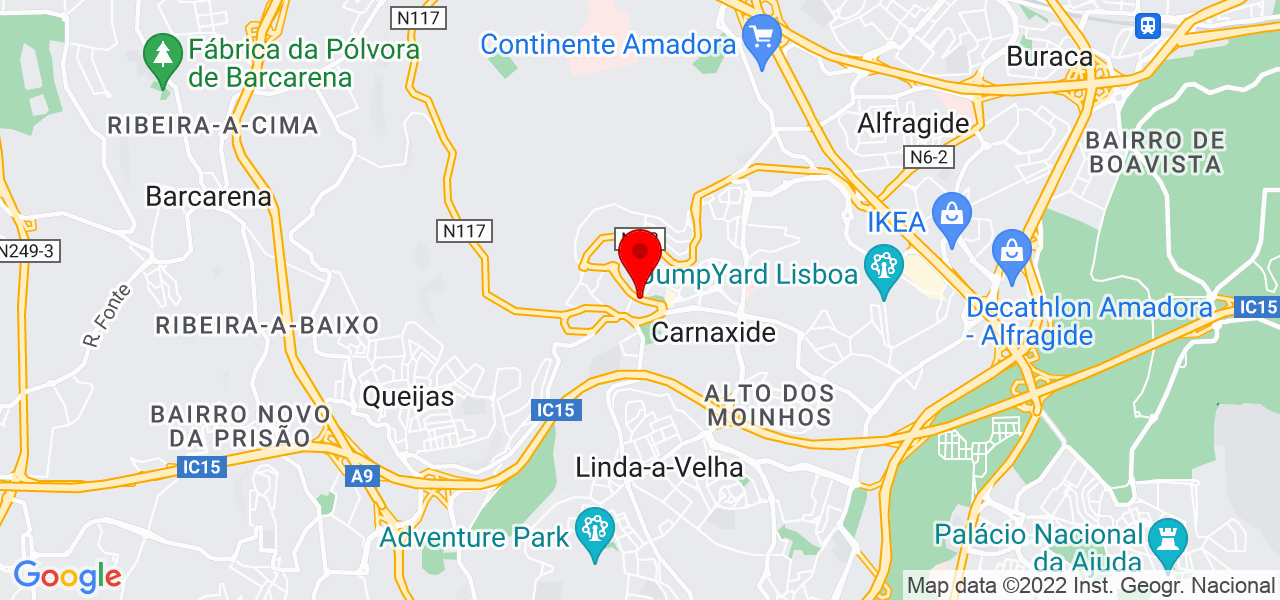 Marcia Ribeiro - Lisboa - Oeiras - Mapa