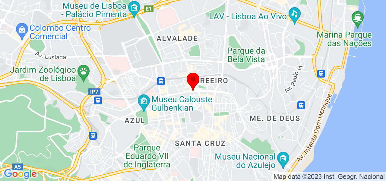 Manuel Magalh&atilde;es de Mesquita - Lisboa - Lisboa - Mapa