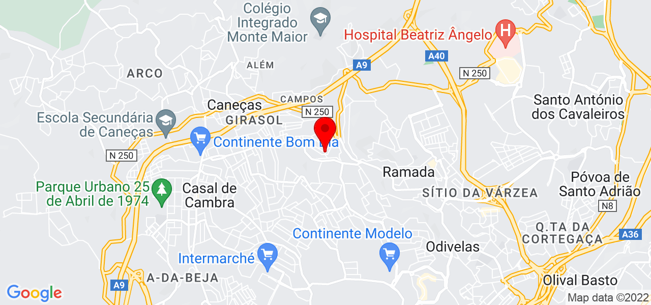 TeamBaratix - Lisboa - Odivelas - Mapa