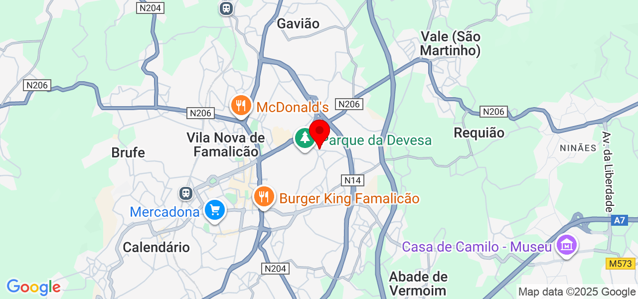 Paulo Pinto - Braga - Vila Nova de Famalicão - Mapa