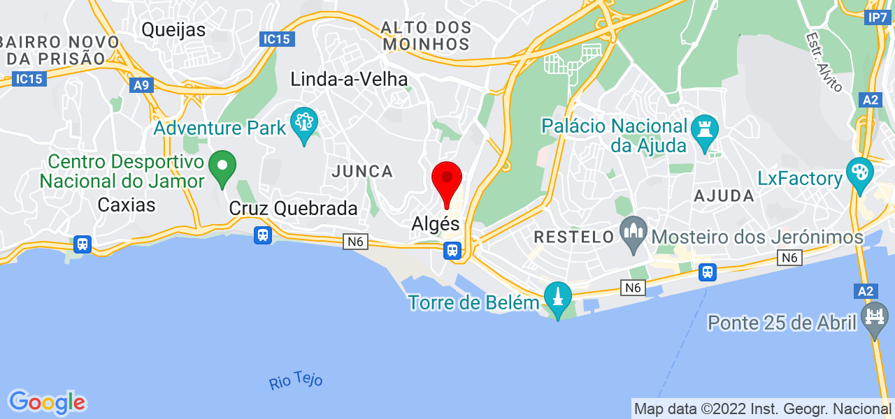 Lucileide Farias - Lisboa - Oeiras - Mapa