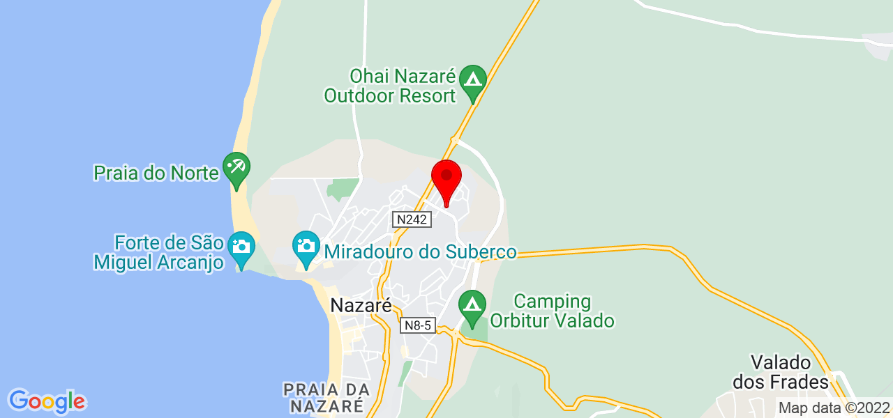 M&aacute;rcio Rodrigues - Leiria - Nazaré - Mapa