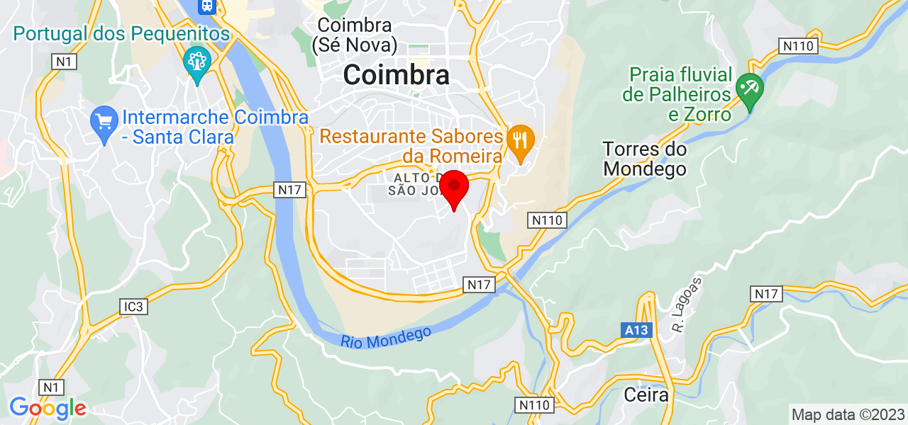 Jo&atilde;o Barreira - Coimbra - Coimbra - Mapa