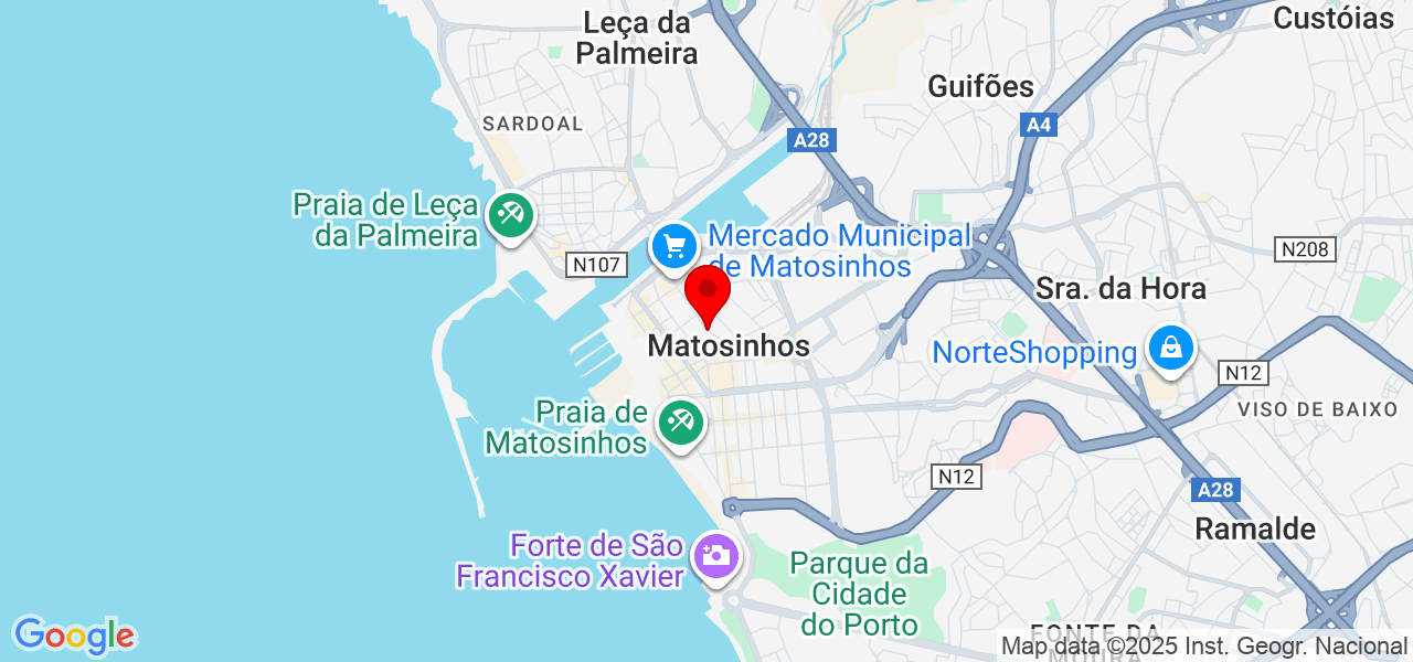 Joaquim Cruz - Porto - Matosinhos - Mapa