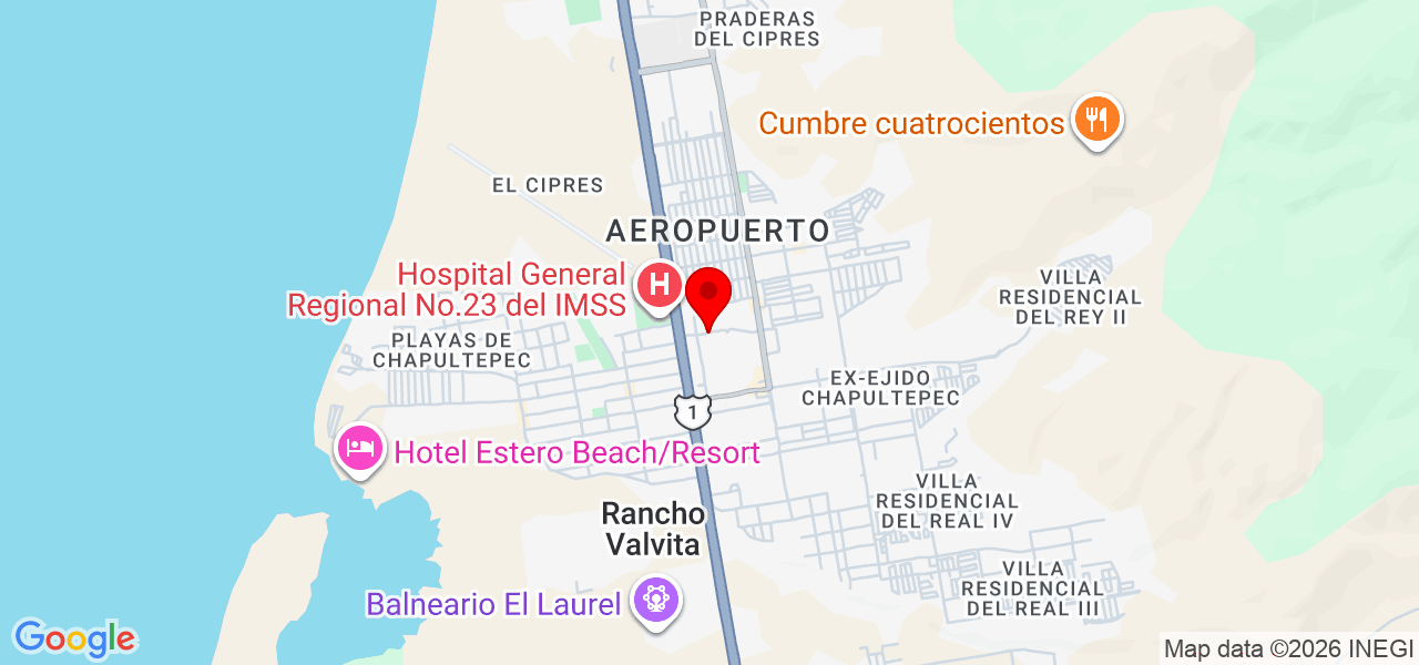 Ricardo Solano - Baja California - Ensenada - Mapa