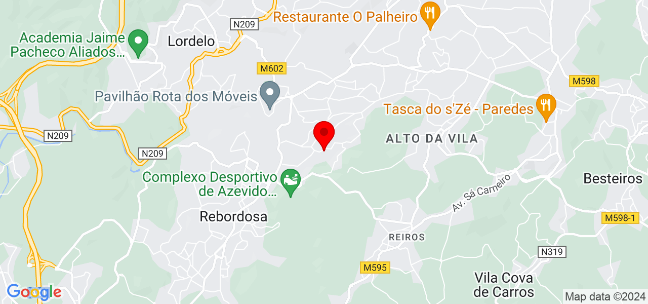 Amanda Oliveira Est&eacute;tica - Porto - Paredes - Map
