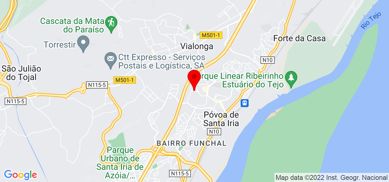 Judite Mendes - Lisboa - Vila Franca de Xira - Mapa