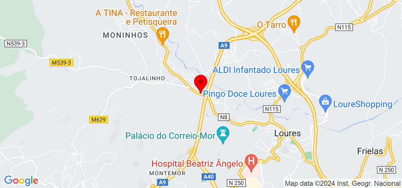 Daniela Campos Dreams Events - Lisboa - Loures - Mapa