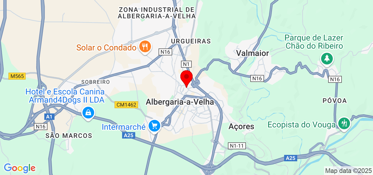 Johy serviços - Aveiro - Albergaria-a-Velha - Mapa