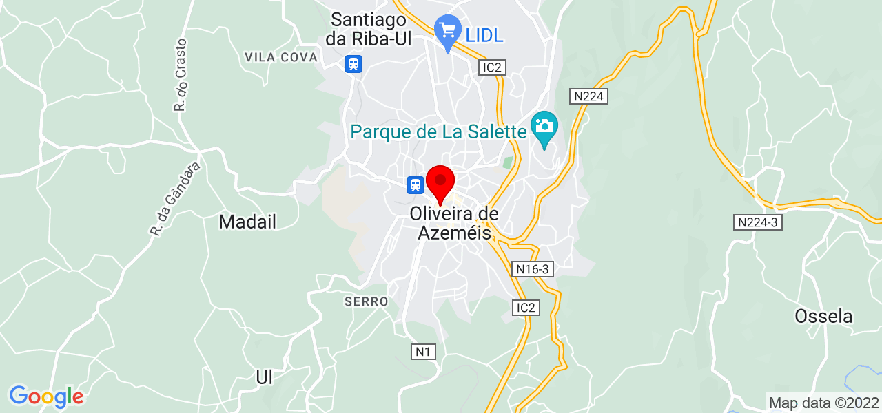 S&iacute;lvia Fernandes - Aveiro - Oliveira de Azeméis - Mapa