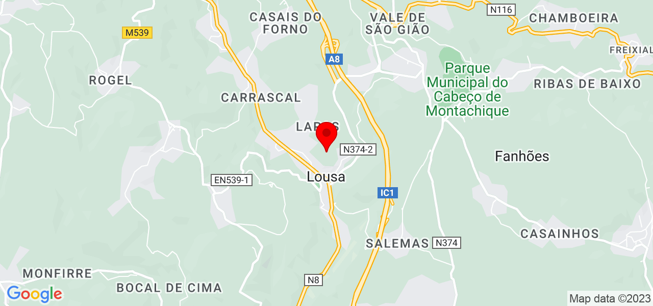 Art&amp;Lenha Pizza Catering - Lisboa - Loures - Mapa