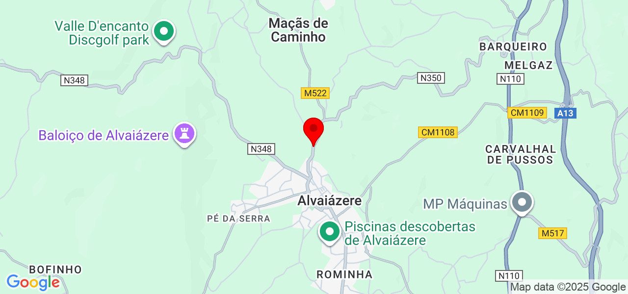 Trabalho em qualquer coisa ou ária disponível para qualquer momento - Leiria - Alvaiázere - Mapa