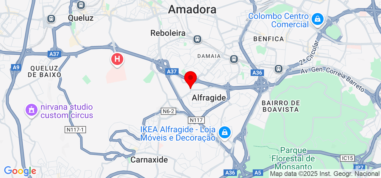 Hugo Ferreira - Lisboa - Amadora - Mapa