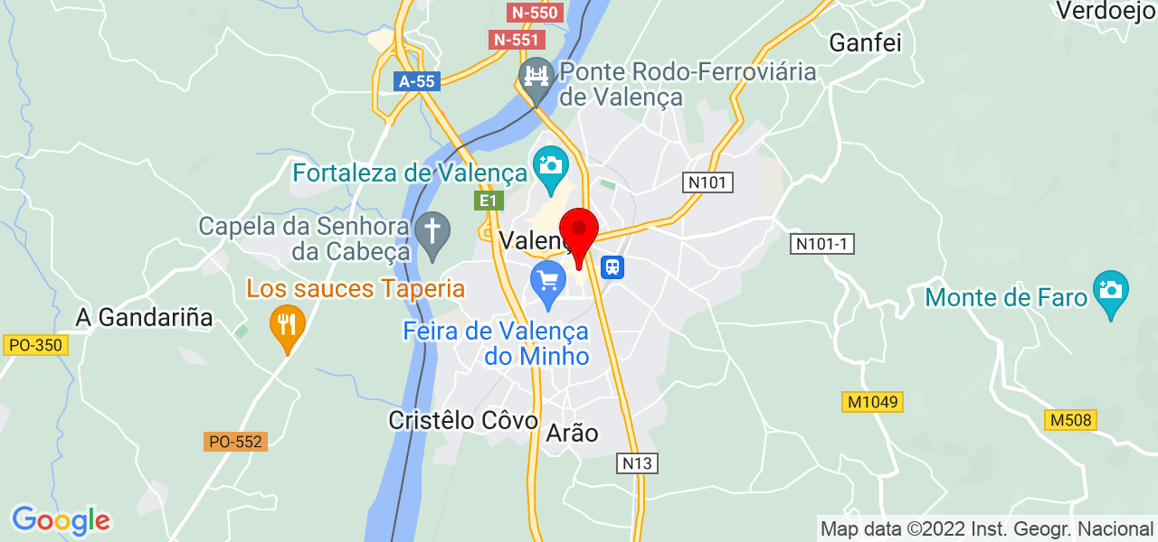 S&eacute;rgio Fernandes - Viana do Castelo - Valença - Mapa