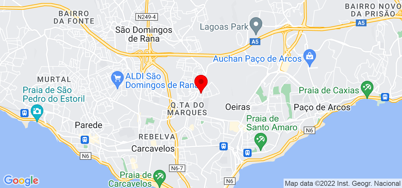 Cristina Tom&eacute; - Lisboa - Cascais - Mapa