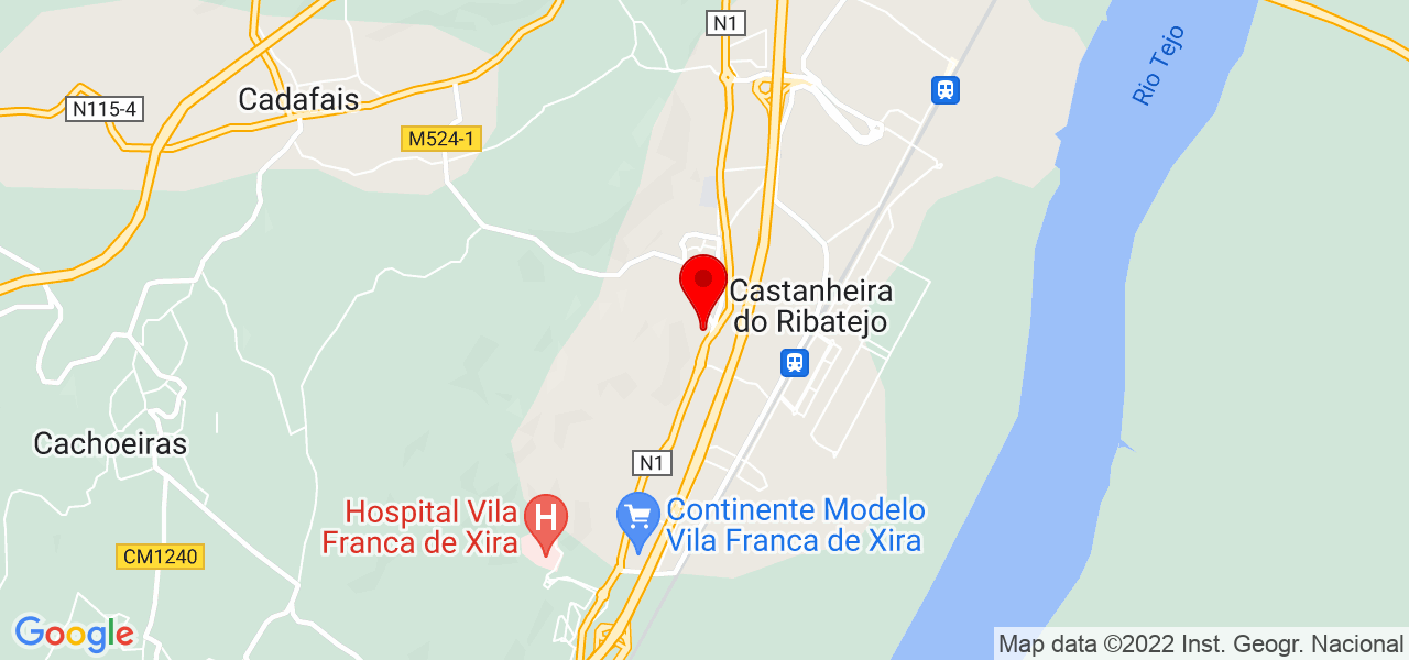 JRF Instalações Eléctricas - Lisboa - Vila Franca de Xira - Mapa