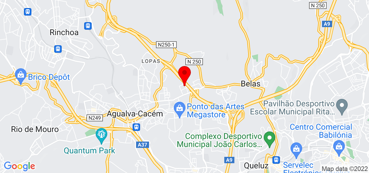 M&atilde;os M&aacute;gicas - Lisboa - Sintra - Mapa