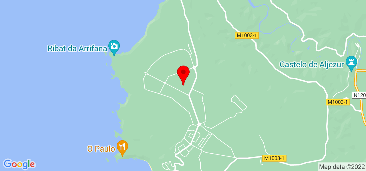 Med azoul - Faro - Aljezur - Mapa