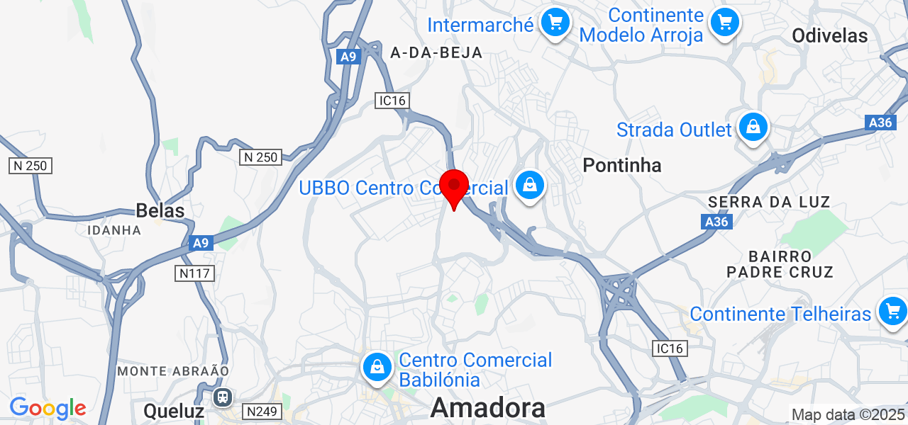 Policanalizaçao - Lisboa - Amadora - Karte
