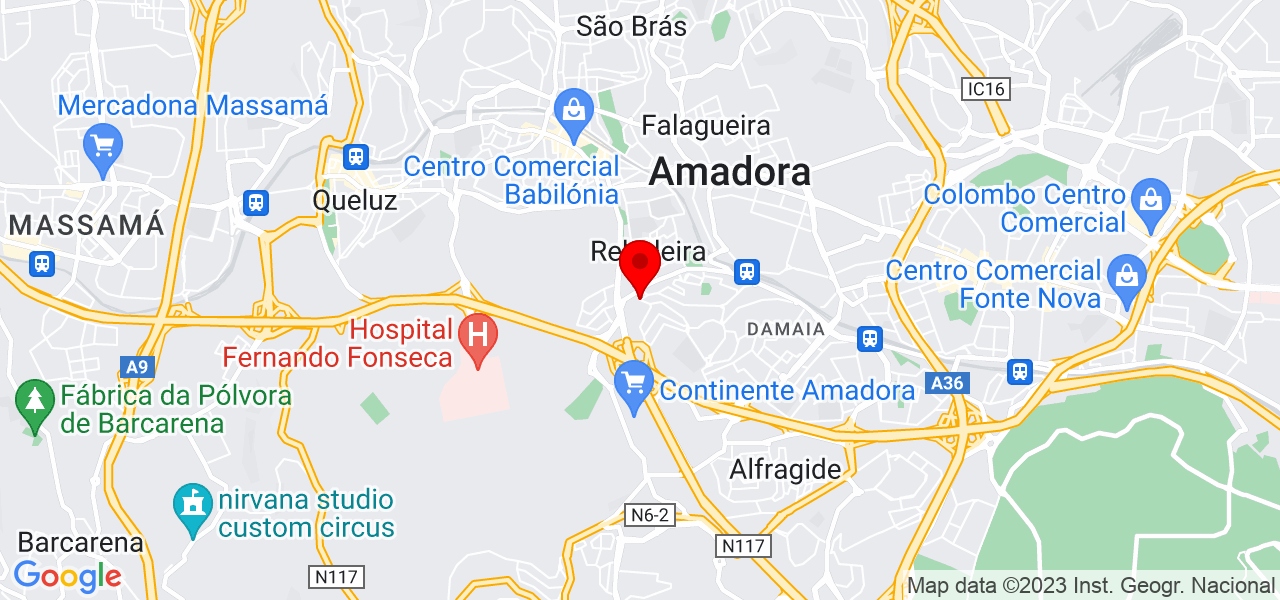 Clean cei&ccedil;a - Lisboa - Amadora - Mapa