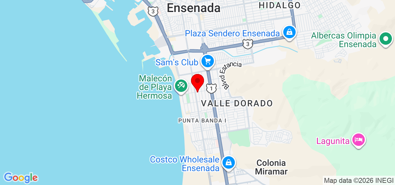 Encanto a Domicilio - Baja California - Ensenada - Map