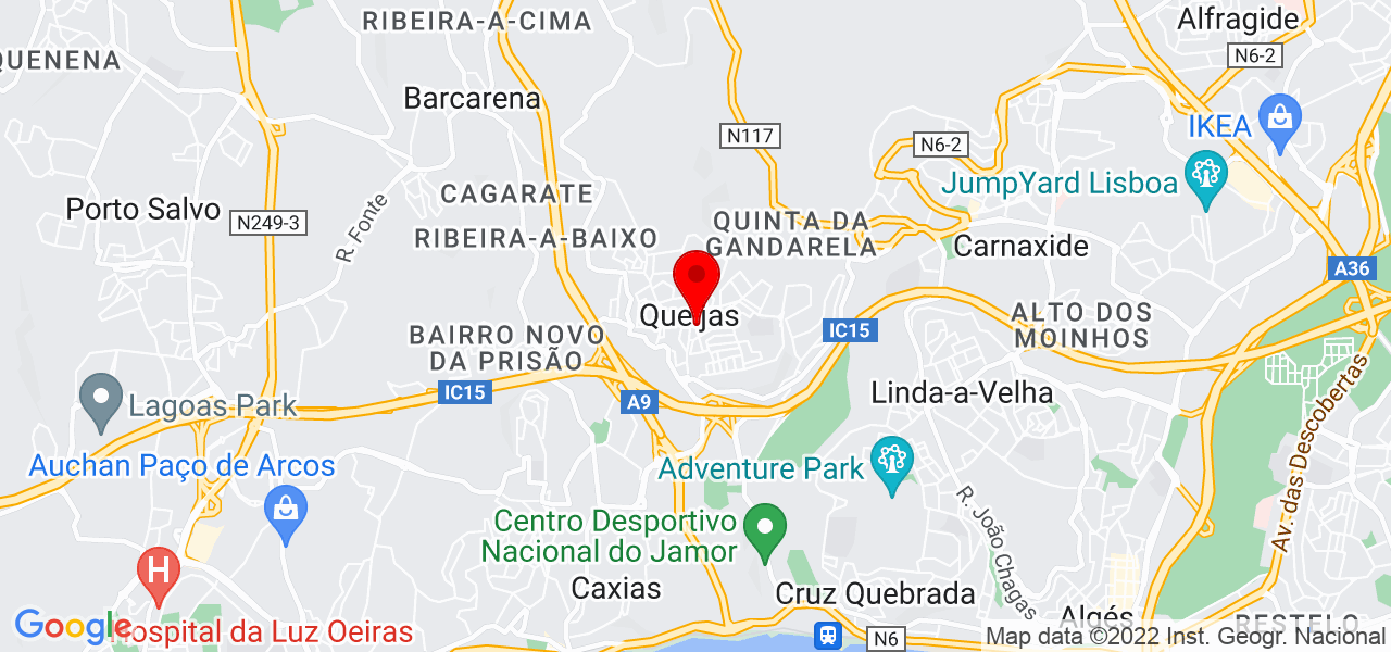 Lis Helena - Lisboa - Oeiras - Mapa