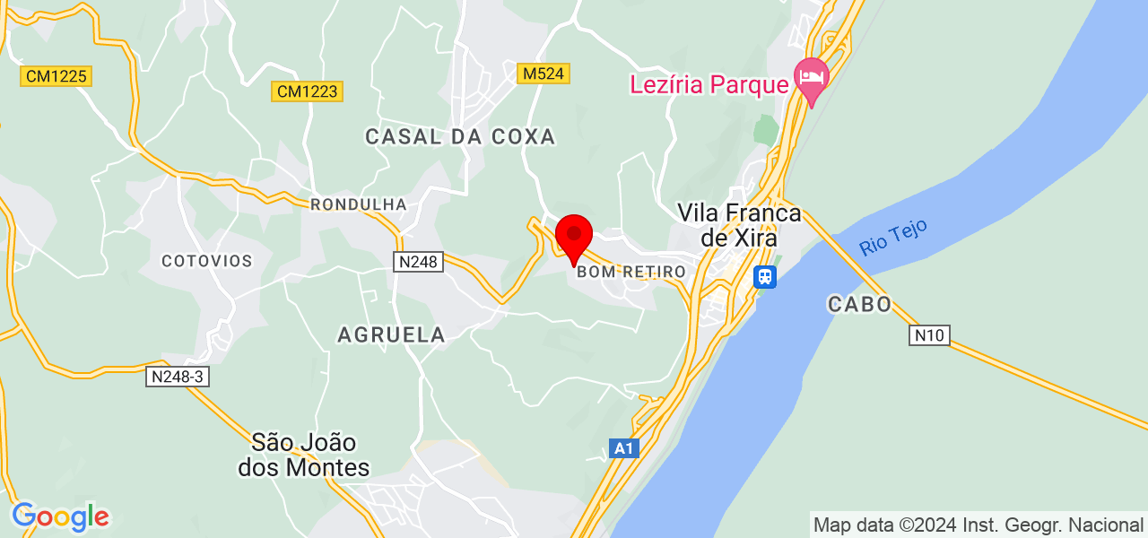 Thiago souza - Lisboa - Vila Franca de Xira - Mapa