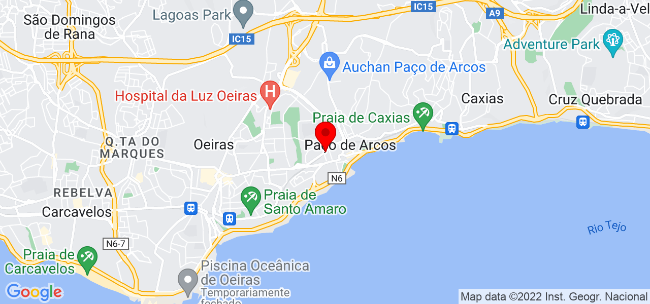 Taylane Santos - Lisboa - Oeiras - Mapa