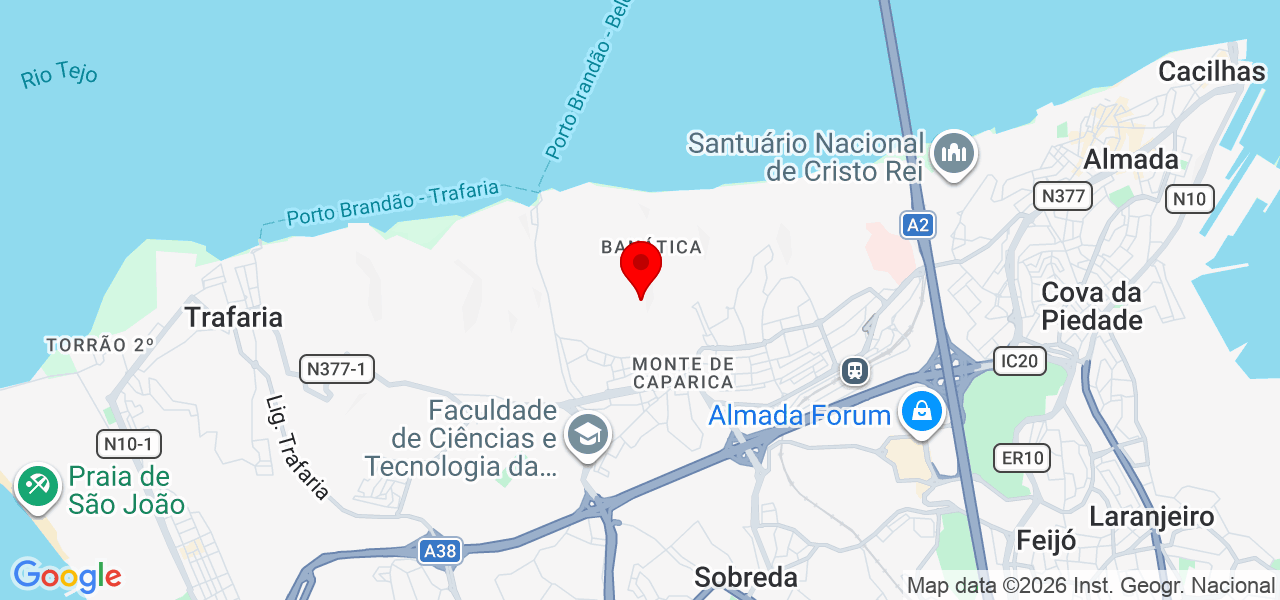 AKAEX- CONSTRUÇÕES, LDA - Setúbal - Almada - Mapa