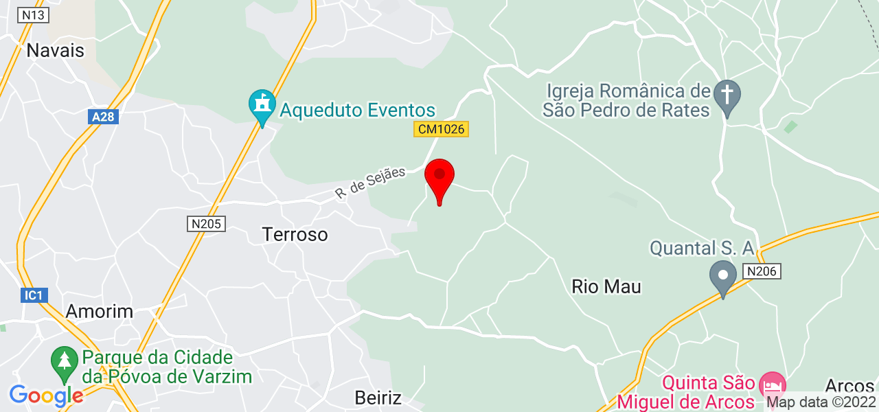 Manuel de Jesus - Porto - Vila do Conde - Mapa