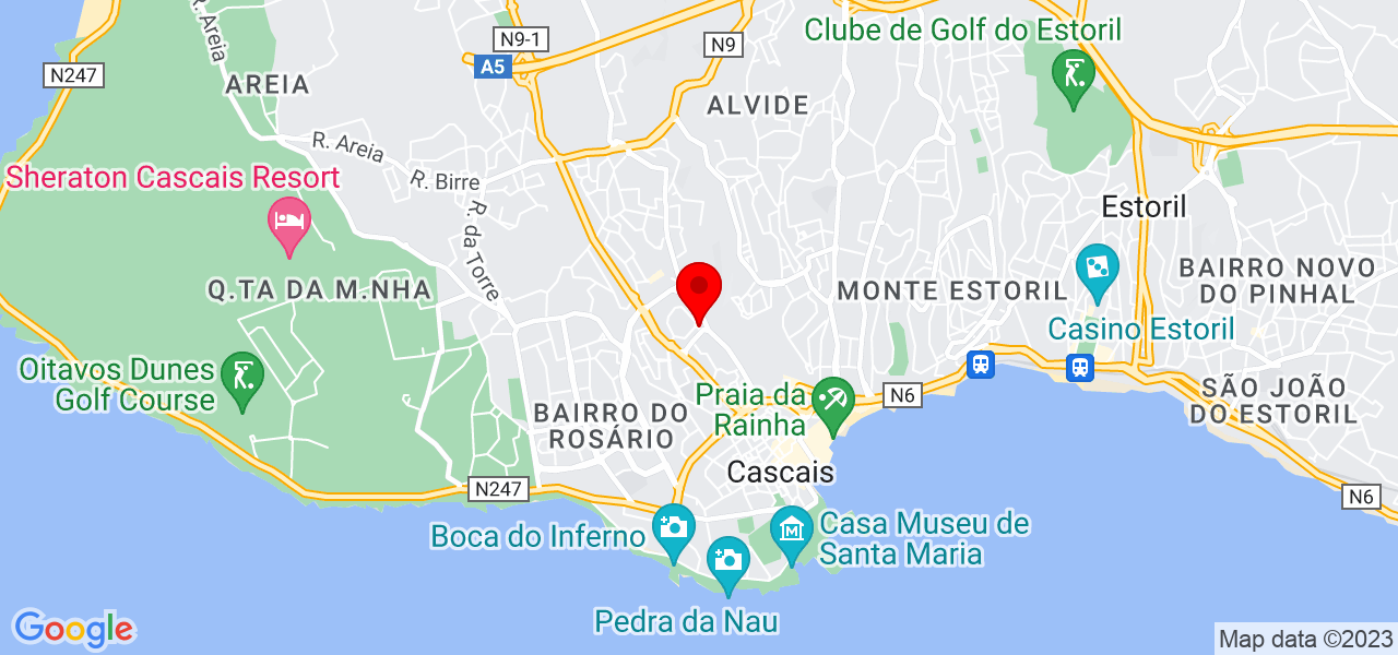 Jean Carlos Rocha Silva - Lisboa - Cascais - Mapa