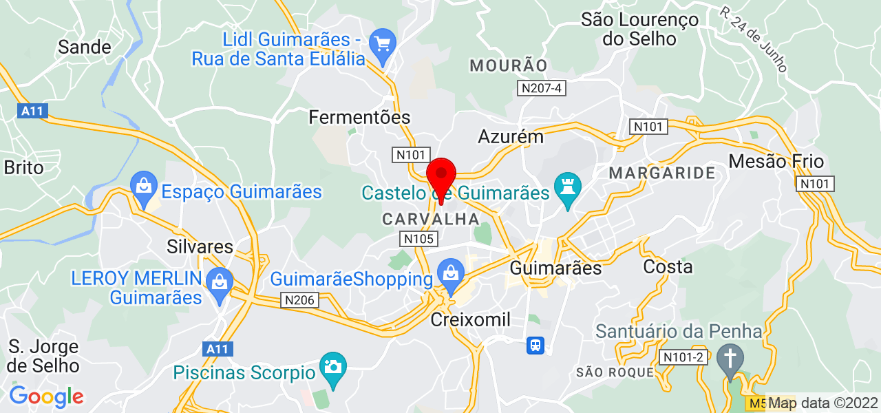 Cris - Braga - Guimarães - Mapa