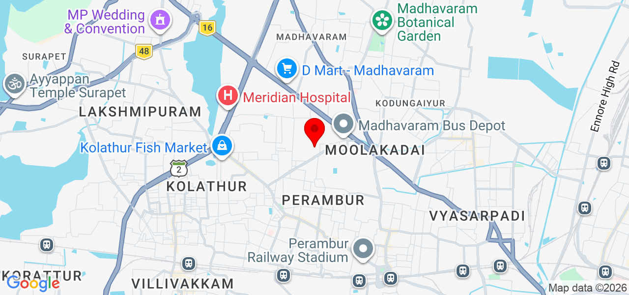 Hadley Jones Academy - Tiruvallur - Ambattur - Map