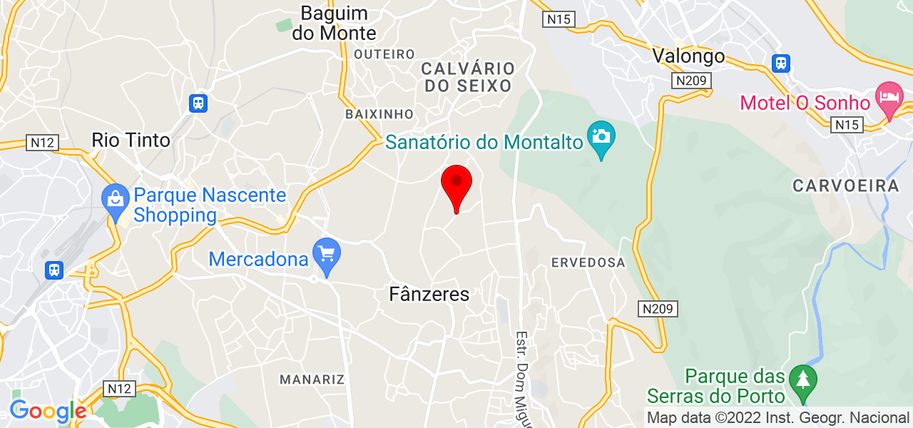 Andr&eacute; Pinheiro - Porto - Gondomar - Mapa