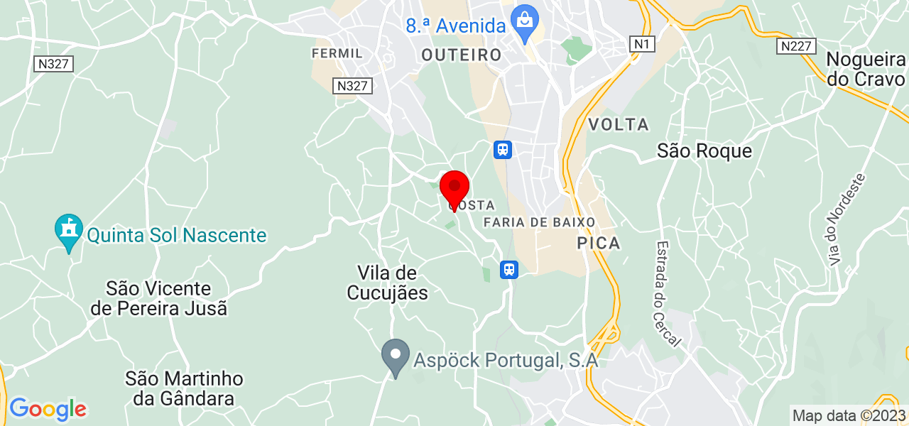 Vasco Sanches - Aveiro - Oliveira de Azeméis - Mapa