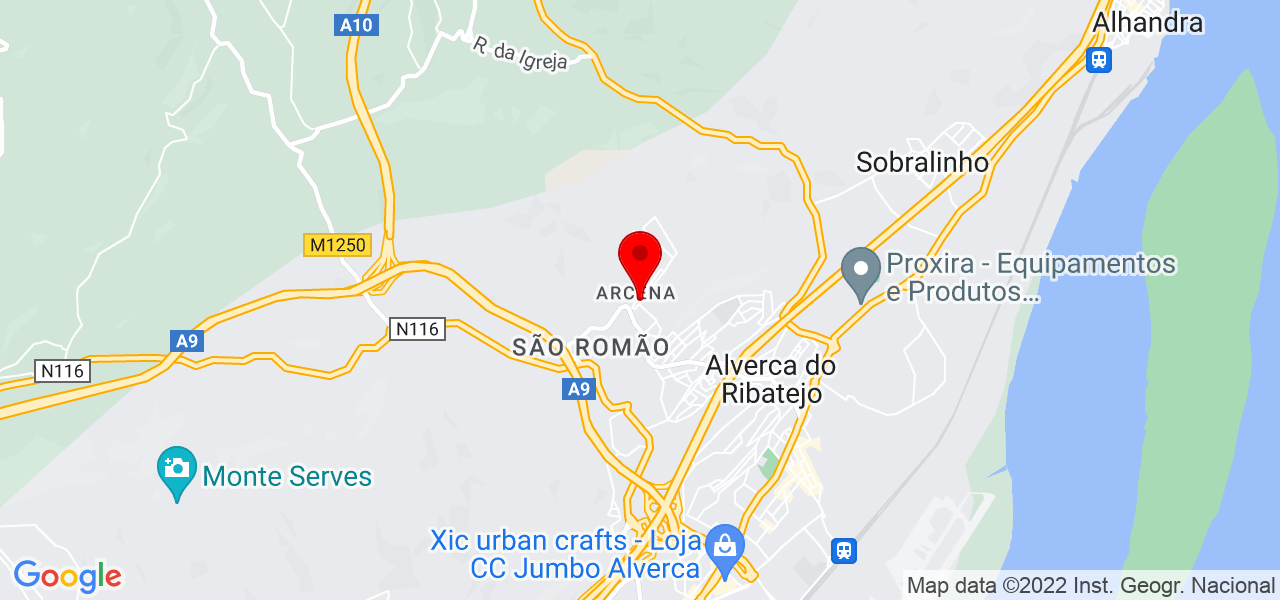 Pedro Pinto - Lisboa - Vila Franca de Xira - Mapa