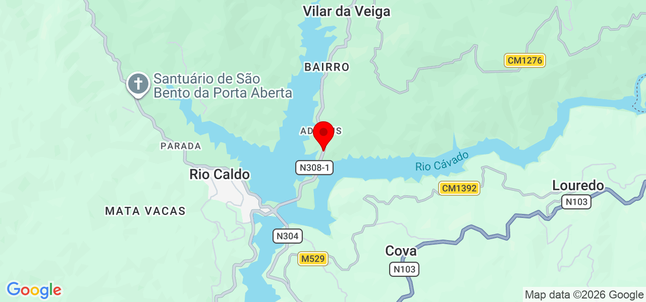 PC AQUACLIMA - Braga - Terras de Bouro - Mapa
