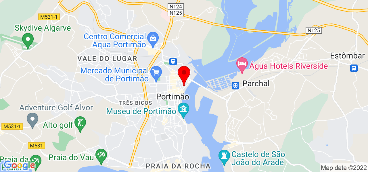 Cl&aacute;udia Cruz - Faro - Portimão - Mapa
