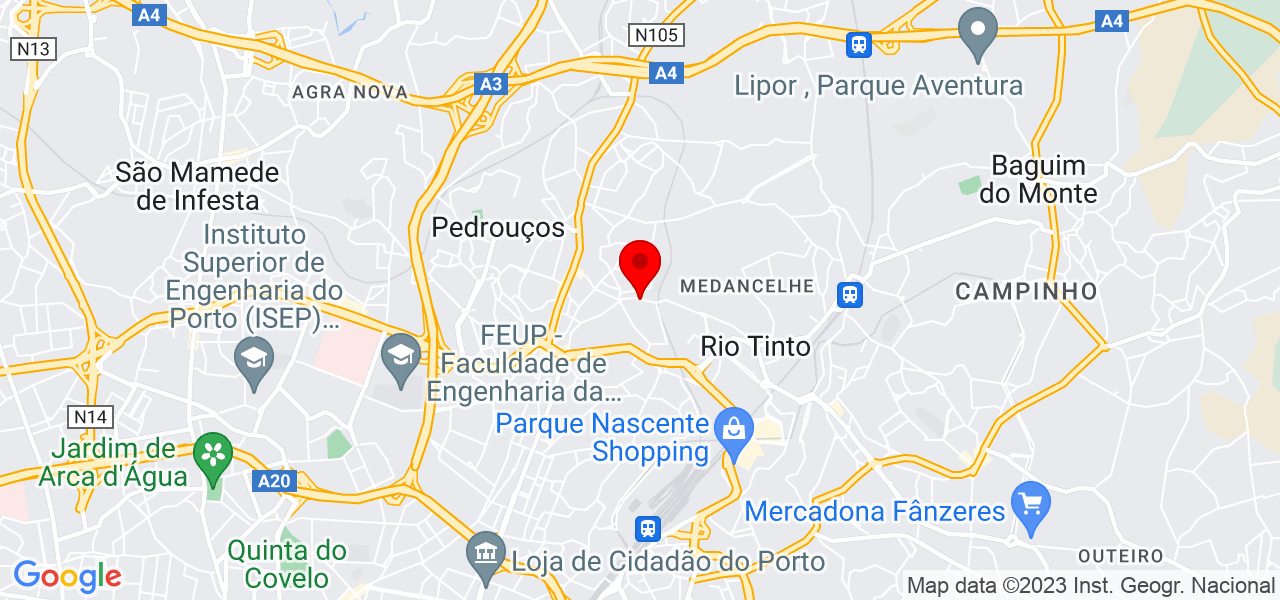 Zaira Costa - Porto - Gondomar - Mapa