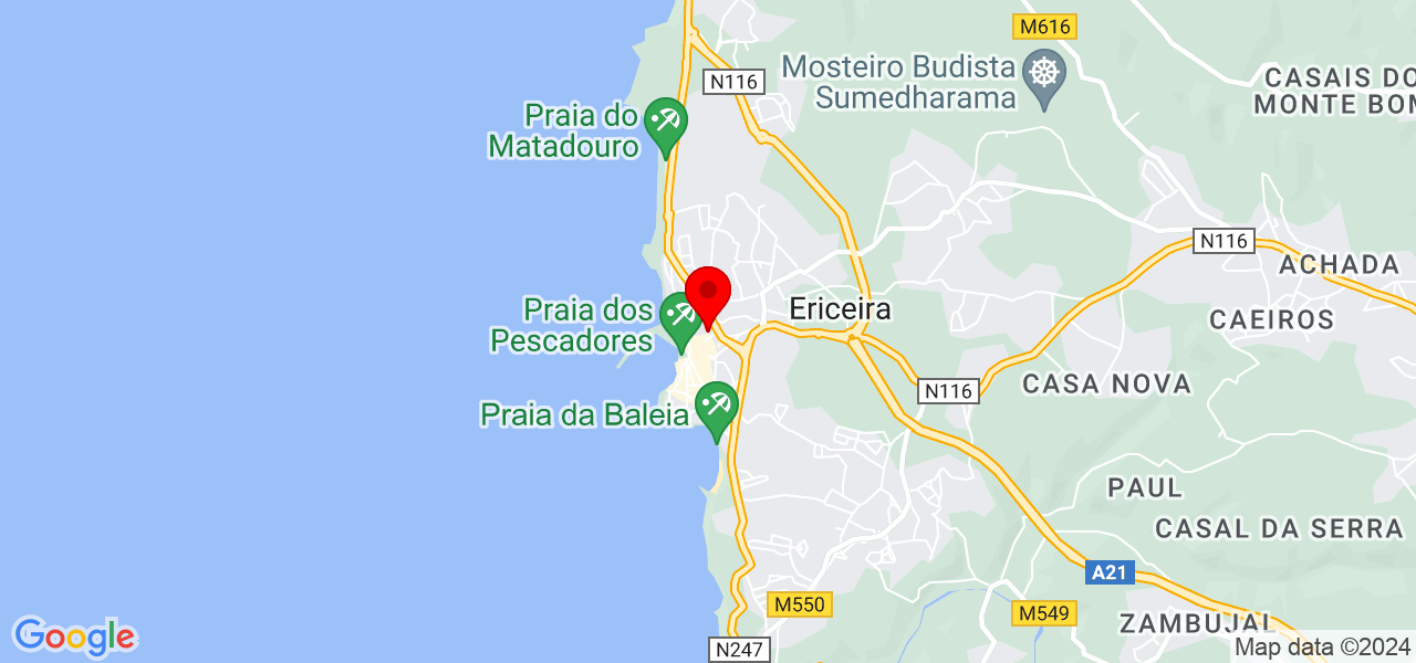 Maria Vieira - Lisboa - Mafra - Mapa