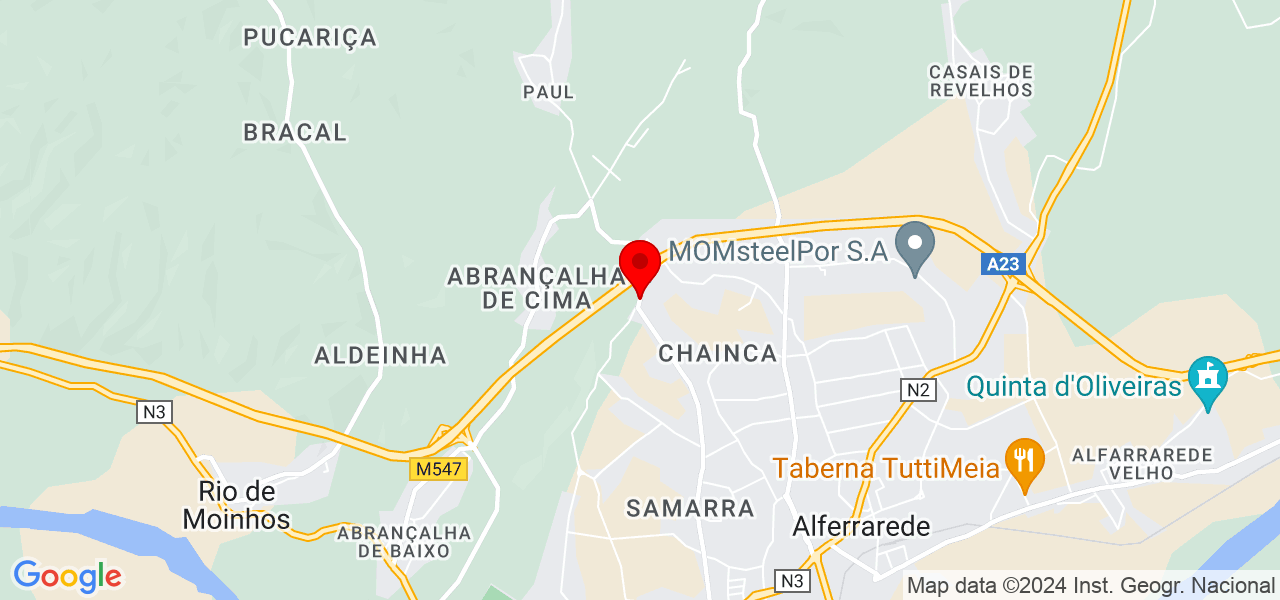 IMIT-Instala&ccedil;&otilde;es T&eacute;cnicas - Santarém - Abrantes - Mapa