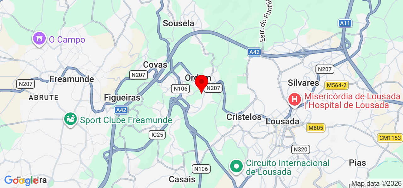 Léo - Porto - Lousada - Karte