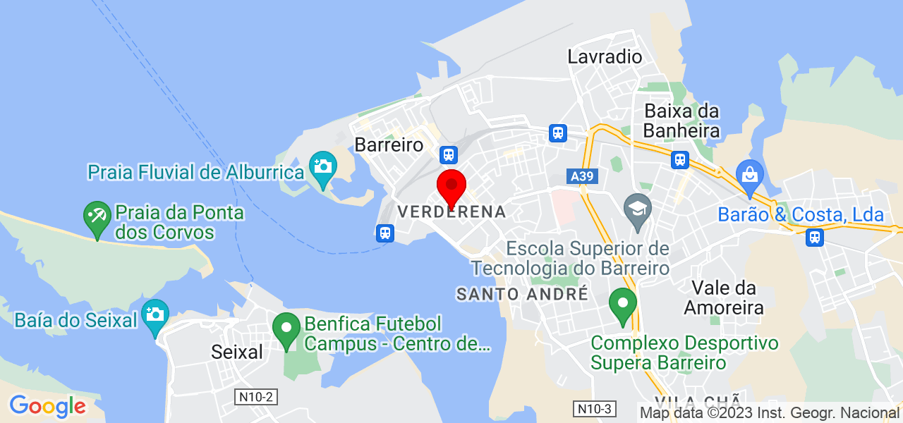 Electricista - Setúbal - Barreiro - Mapa